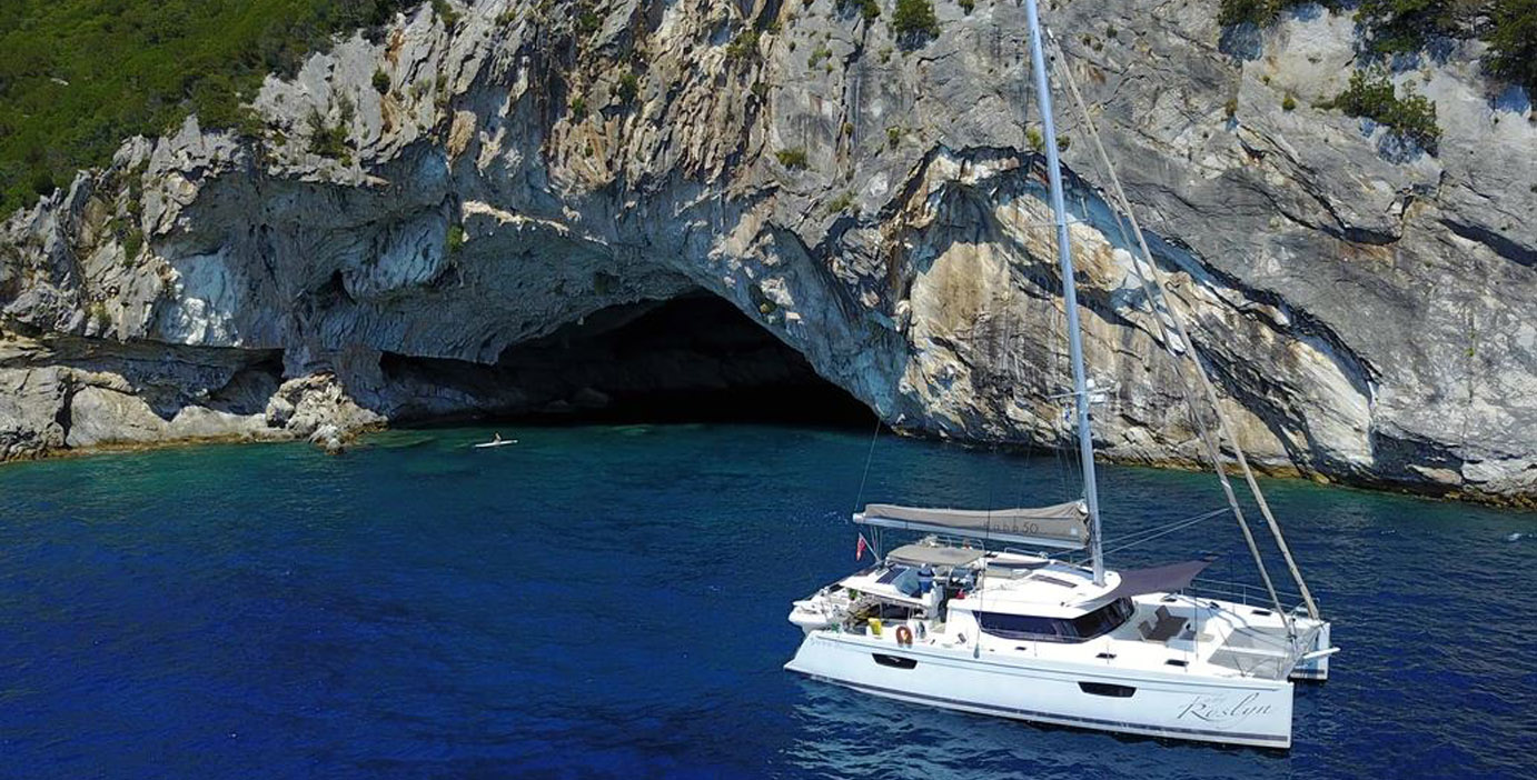 Cliffside coastline from Lady Roslyn voyage